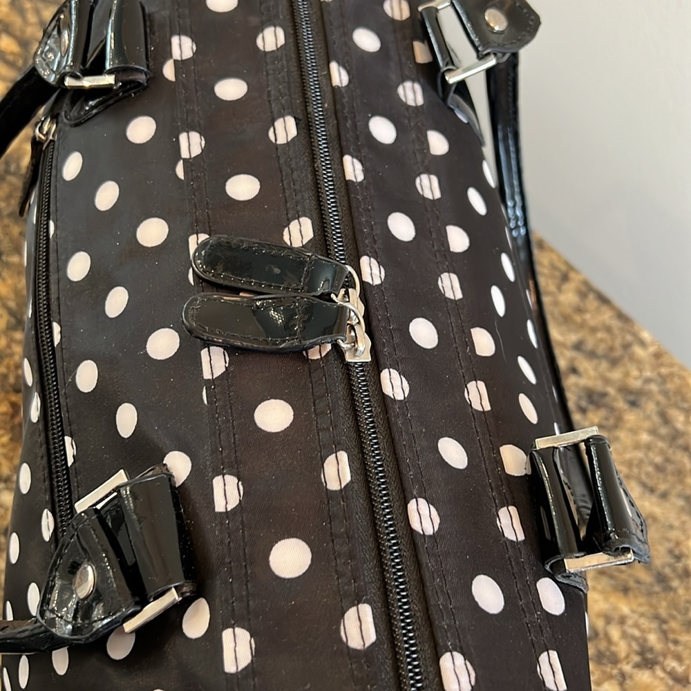 CABOODLES Polka Dot Black and White Make Up Bag - Picture 3 of 14